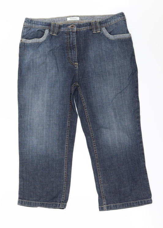 Yessica Womens Blue   Straight Jeans Size 34 in L20 in