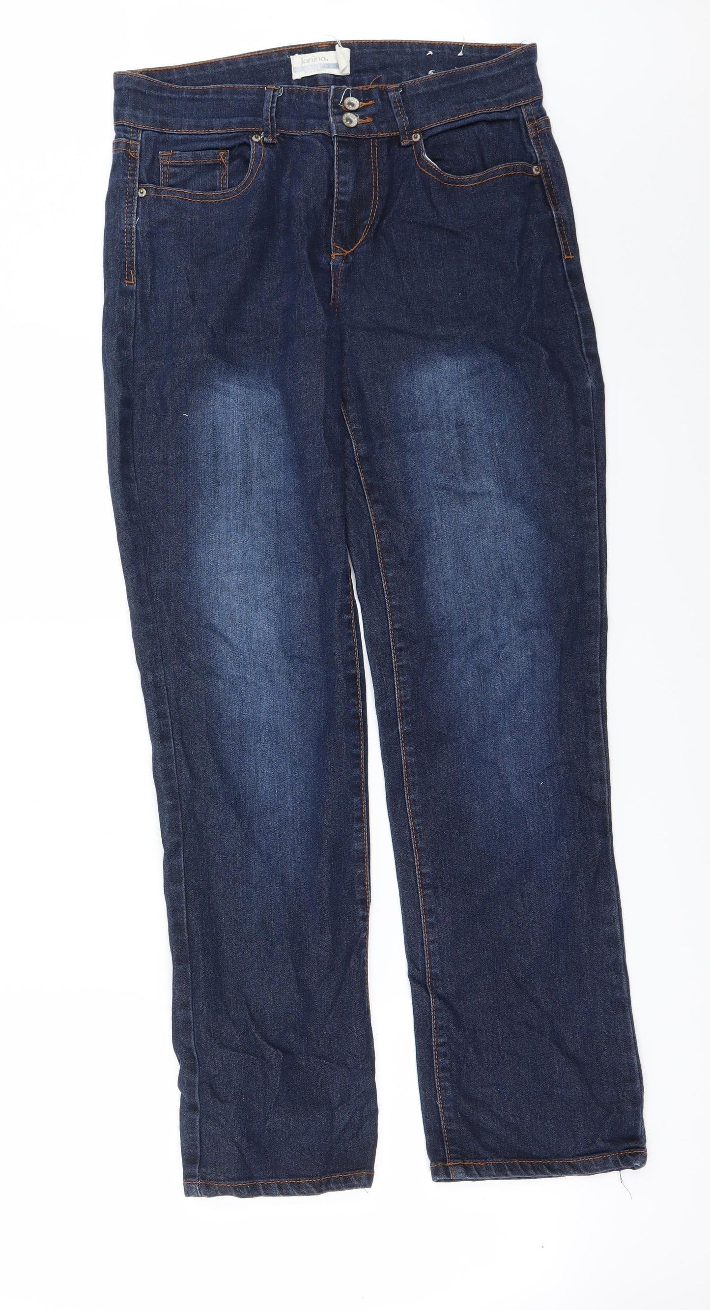 Womens UK Size 30 in Janina Regular Fit Straight Blue Jeans
