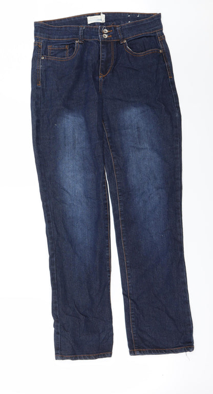 Womens UK Size 30 in Janina Regular Fit Straight Blue Jeans