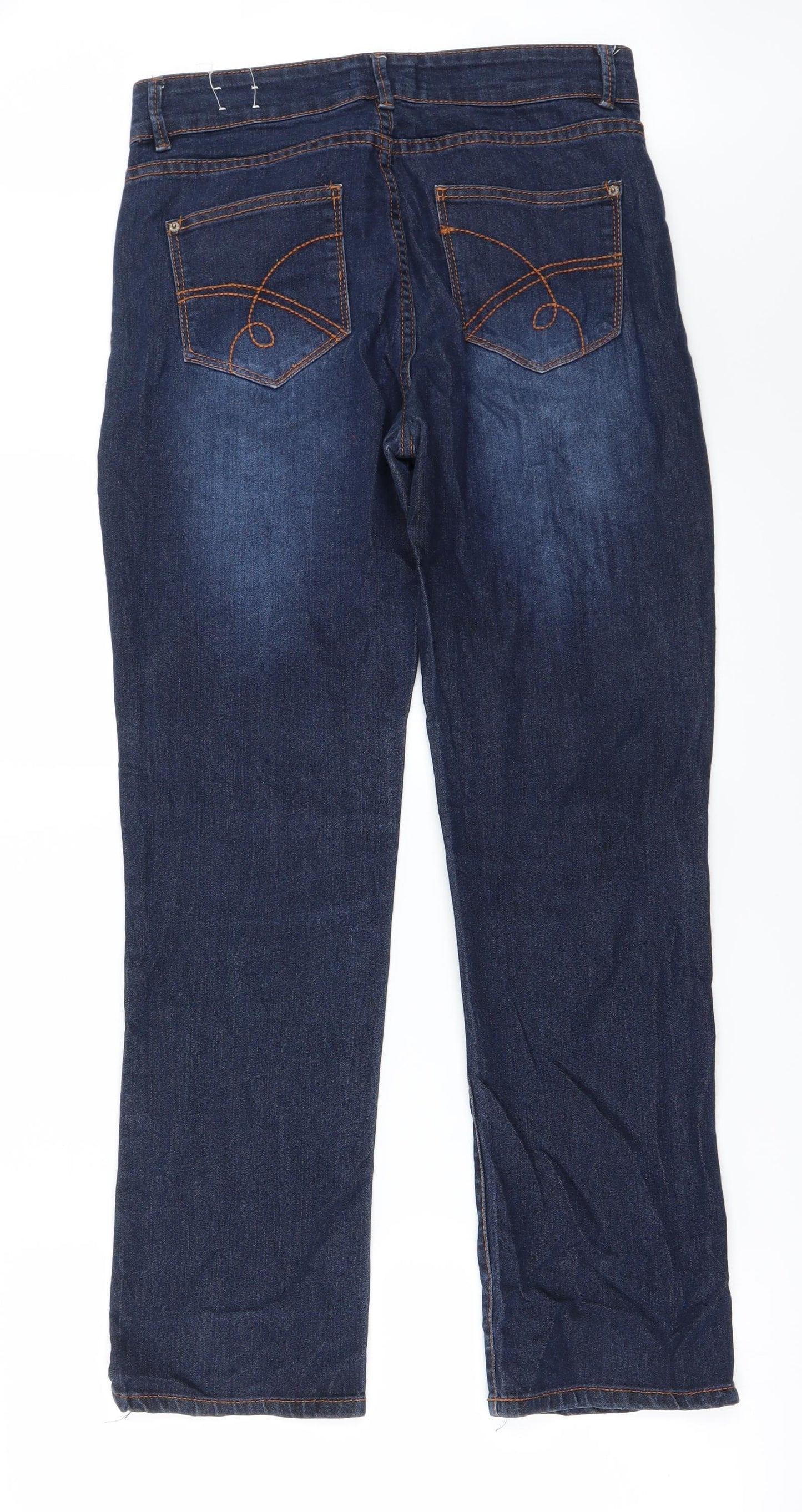 Womens UK Size 30 in Janina Regular Fit Straight Blue Jeans