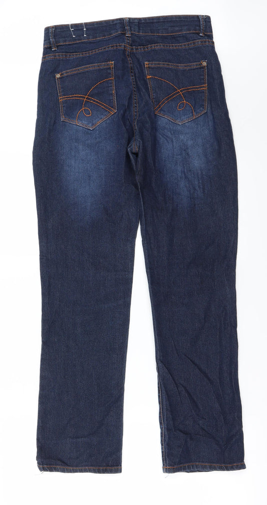 Womens UK Size 30 in Janina Regular Fit Straight Blue Jeans