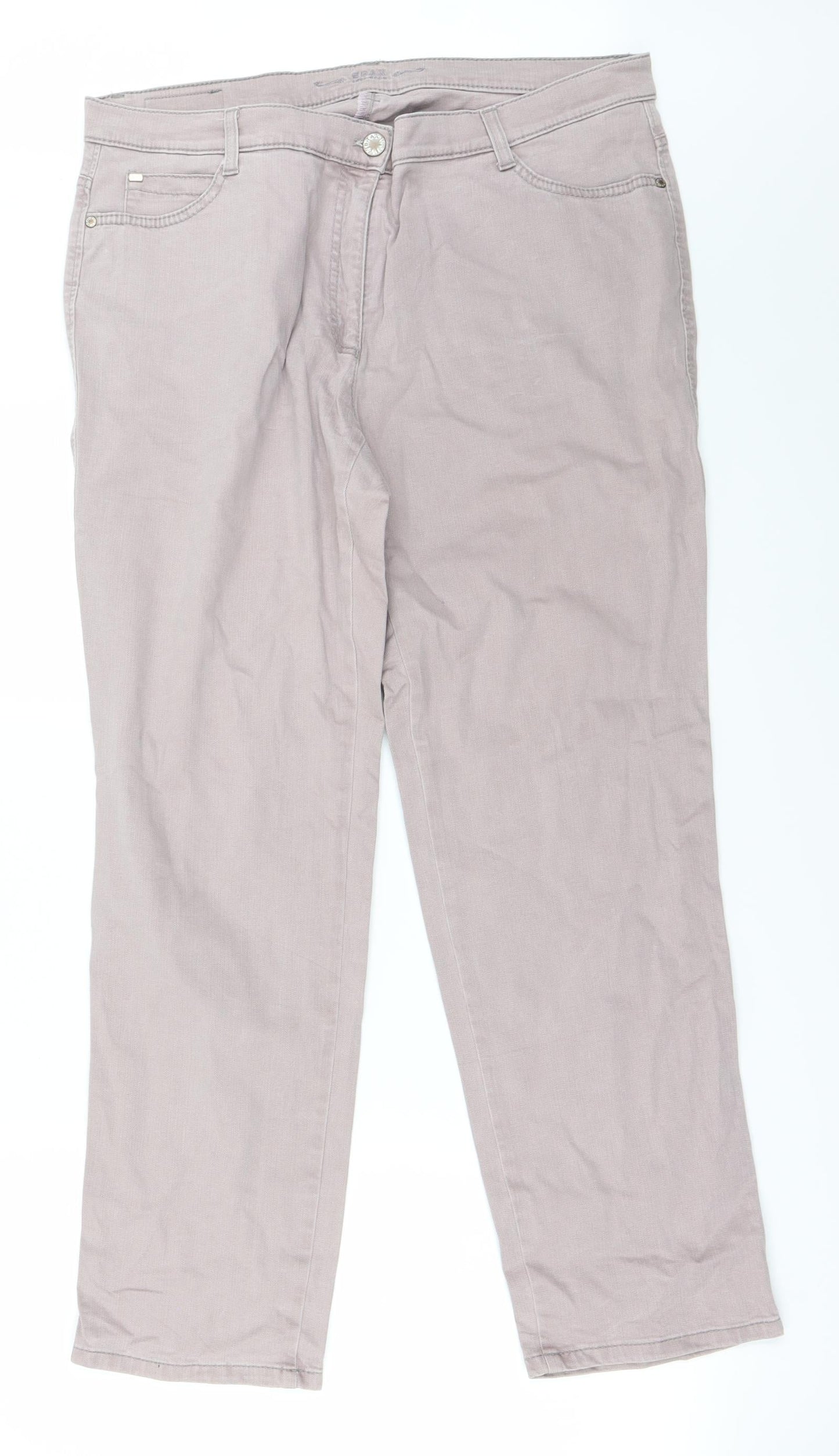 Womens UK Size 36 in Preworn Regular Fit Straight Pink Jeans