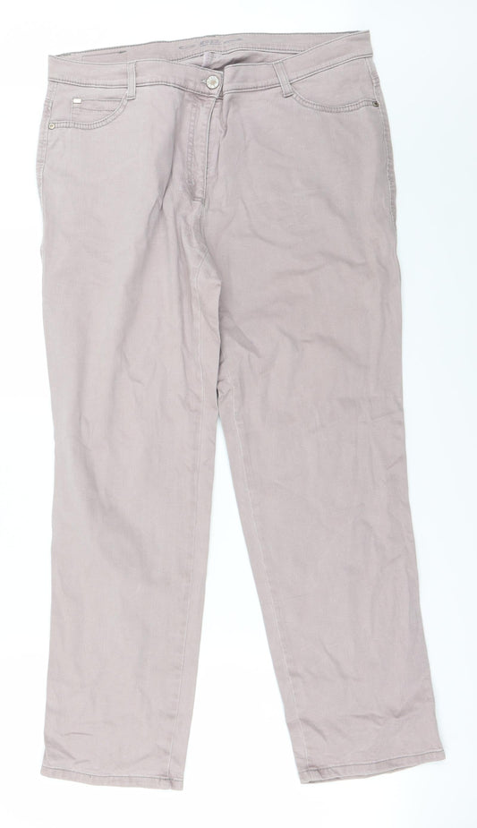 Womens UK Size 36 in Preworn Regular Fit Straight Pink Jeans