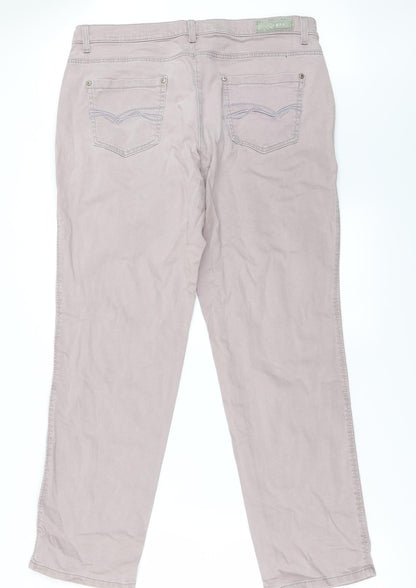 Womens UK Size 36 in Preworn Regular Fit Straight Pink Jeans