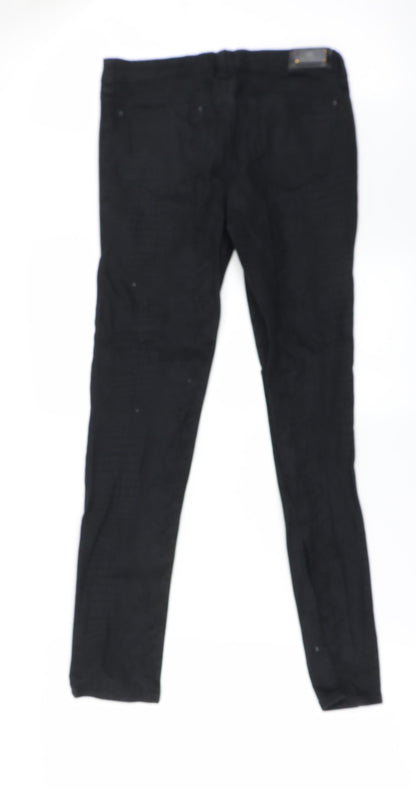 Womens UK Size 28 in Preworn Regular Fit Skinny Black Jeans