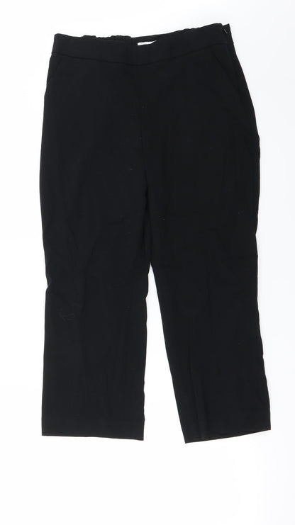 Womens UK Size 12 Marks and Spencer Regular Fit  Black Trousers