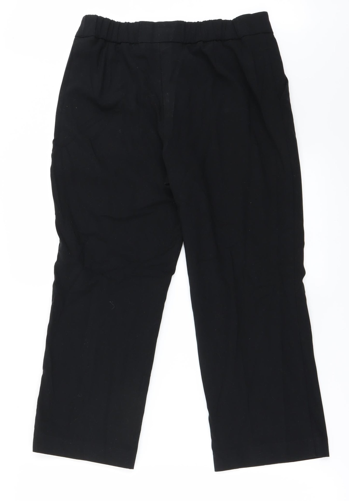 Womens UK Size 12 Marks and Spencer Regular Fit  Black Trousers