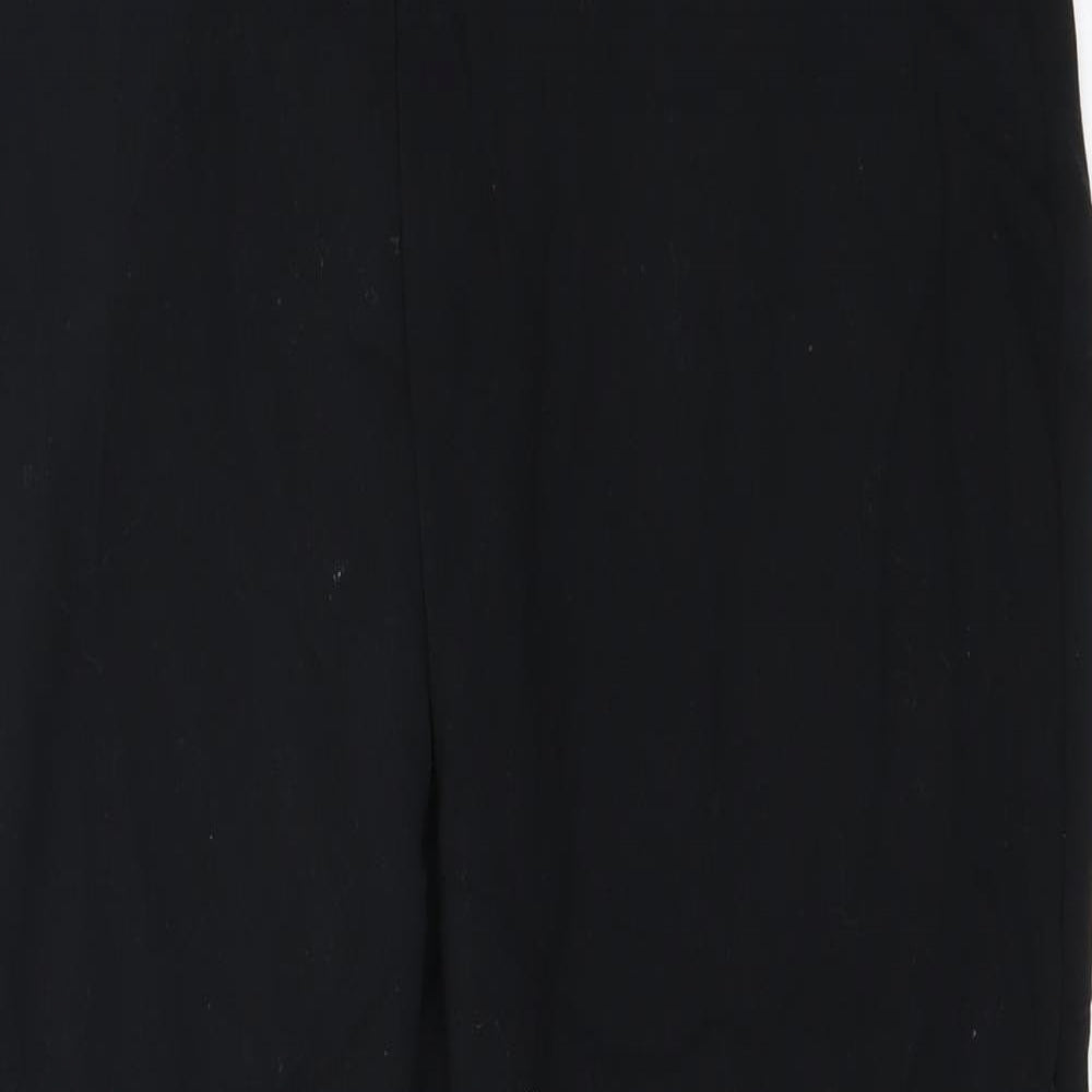 Womens UK Size 12 Marks and Spencer Regular Fit  Black Trousers