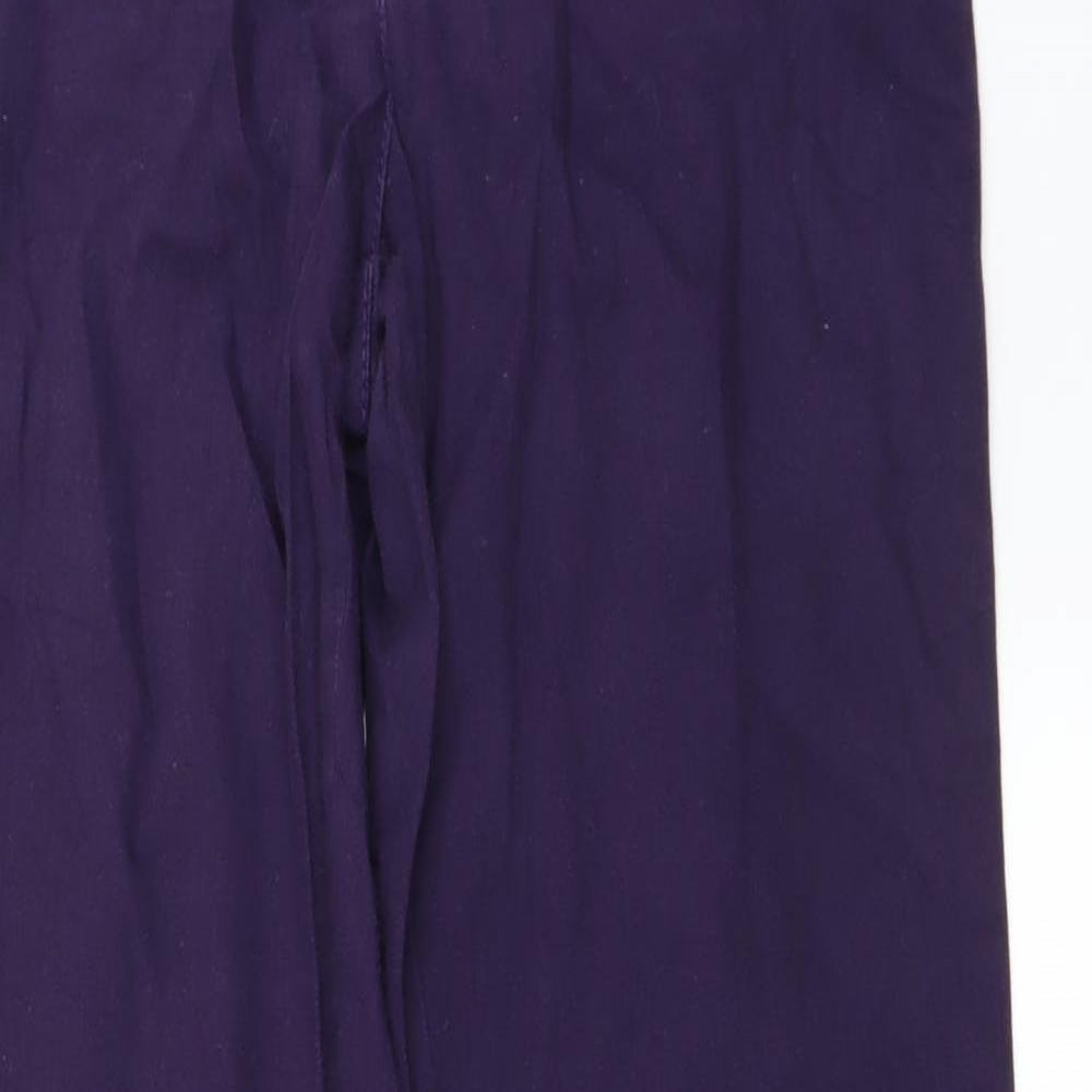 Womens UK Size 28 in Preworn Regular Fit Straight Purple Jeans