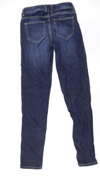 Womens UK Size 28 in Preworn Regular Fit Straight Blue Jeans