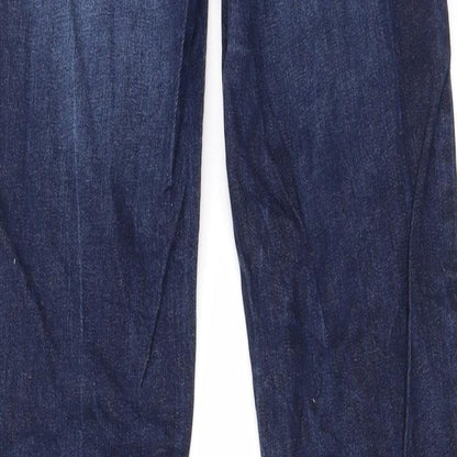 Womens UK Size 28 in Preworn Regular Fit Straight Blue Jeans