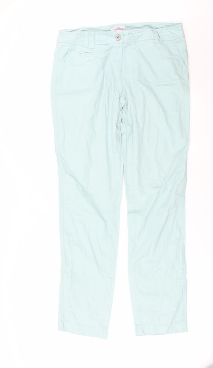 Womens UK Size 32 in Preworn Regular Fit  Blue Trousers