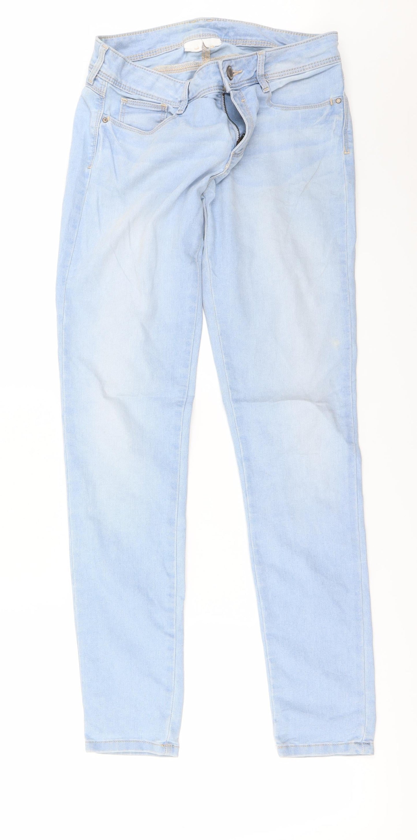 Womens UK Size 30 in Preworn Regular Fit Skinny Blue Jeans