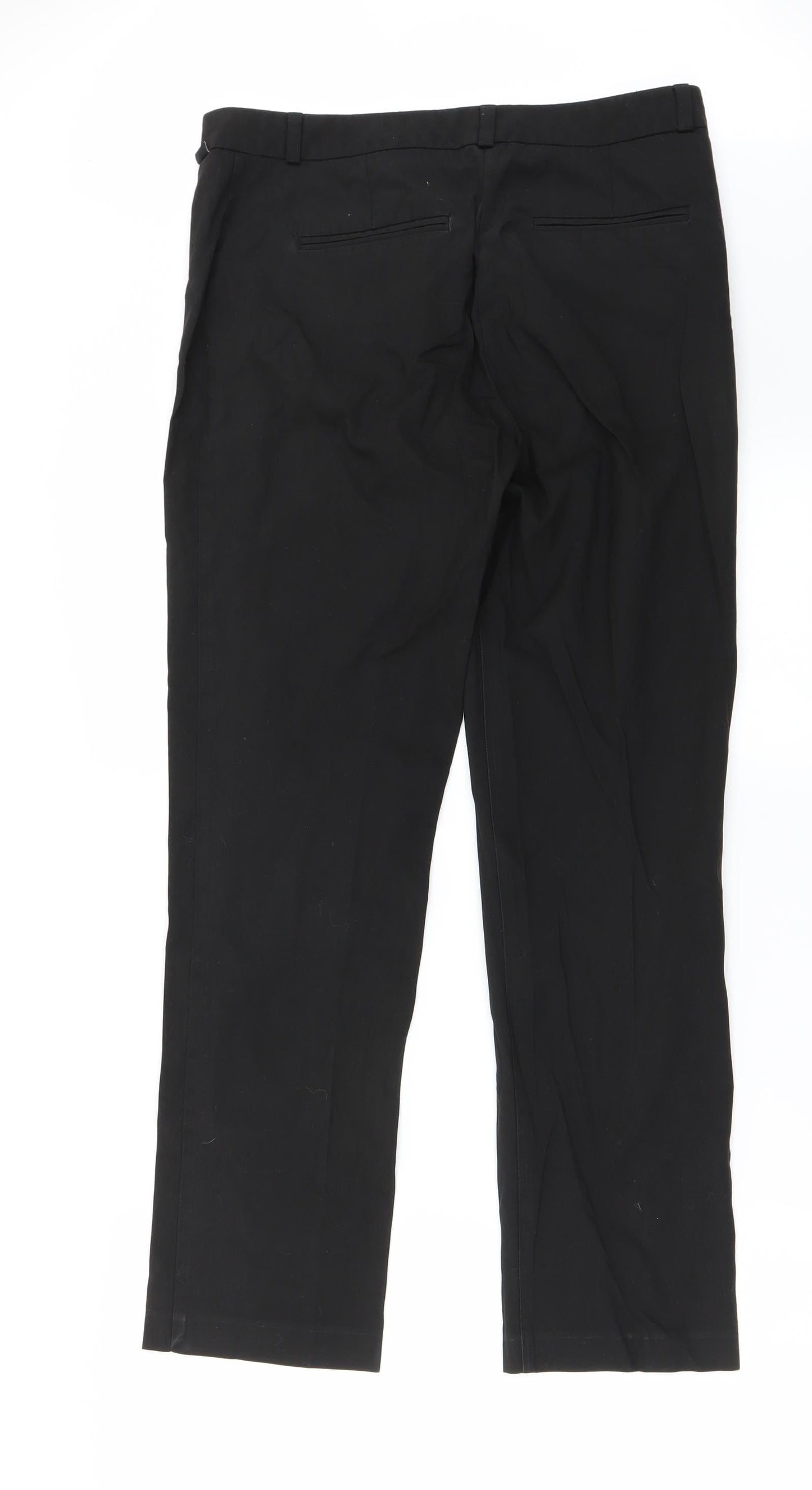 Womens UK Size 30 in Preworn Regular Fit  Black Trousers
