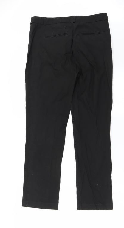 Womens UK Size 30 in Preworn Regular Fit  Black Trousers