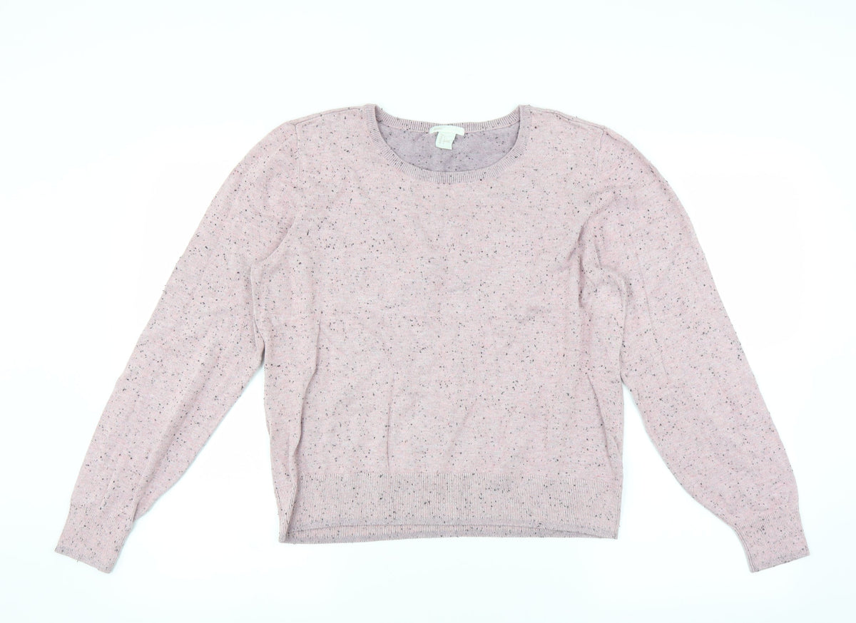 H&M Womens Pink   Pullover Jumper Size L