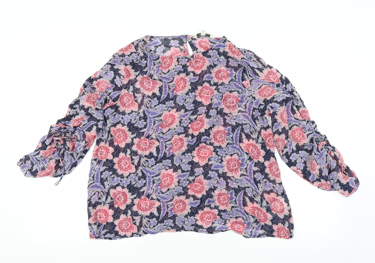 Womens UK Size 12 NEXT Purple Basic Blouse