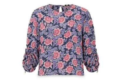Next Womens Purple Floral  Basic Blouse Size 12