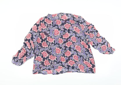 Womens UK Size 12 NEXT Purple Basic Blouse