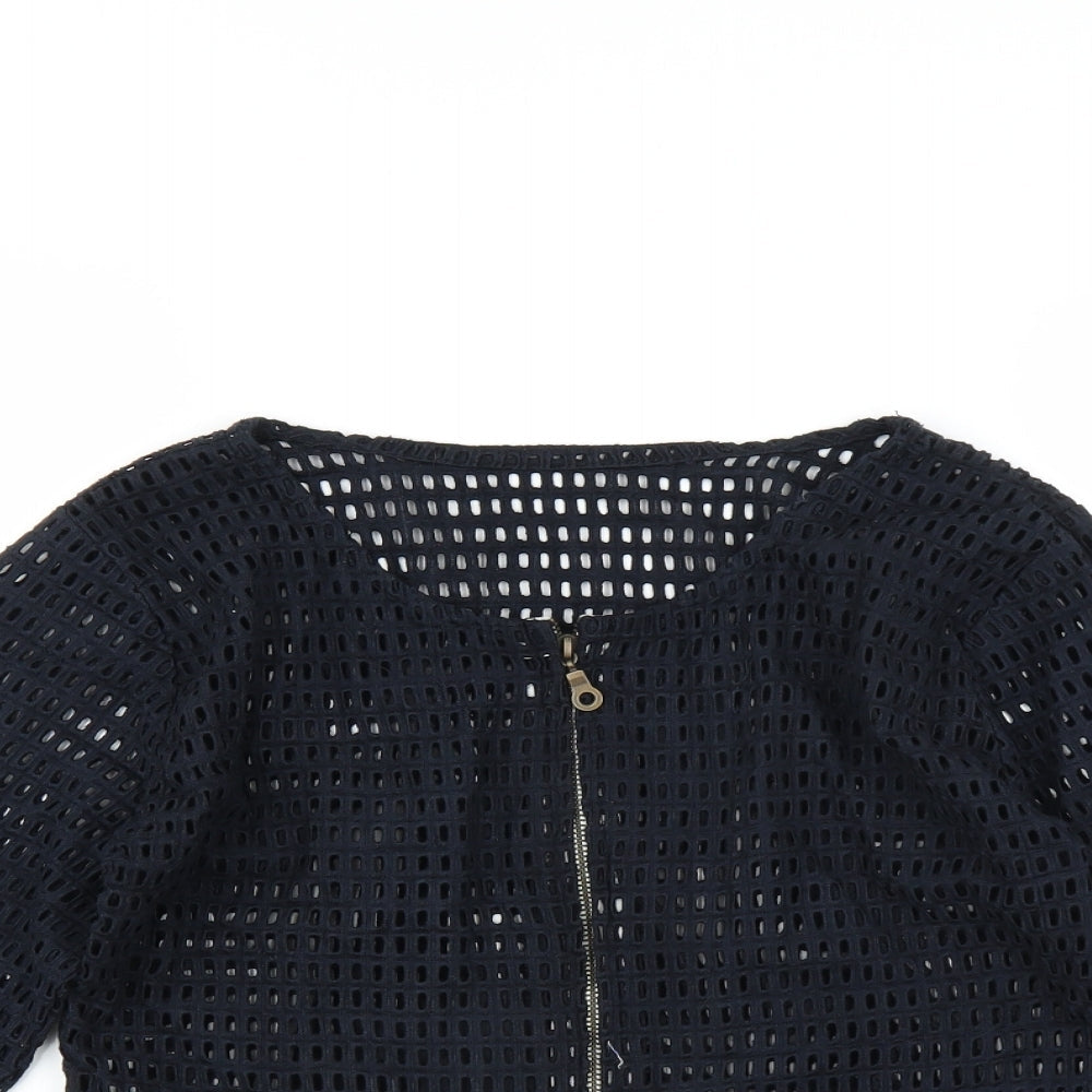 Womens UK Size  Preworn Black Basic Blouse