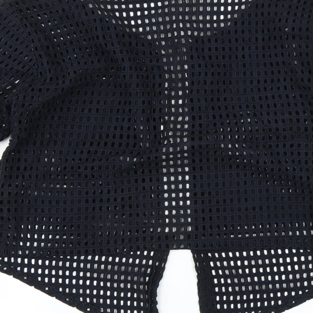 Womens UK Size  Preworn Black Basic Blouse