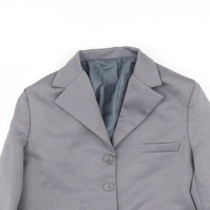 Womens UK Size 8 Preworn Regular Purple Suit Jacket