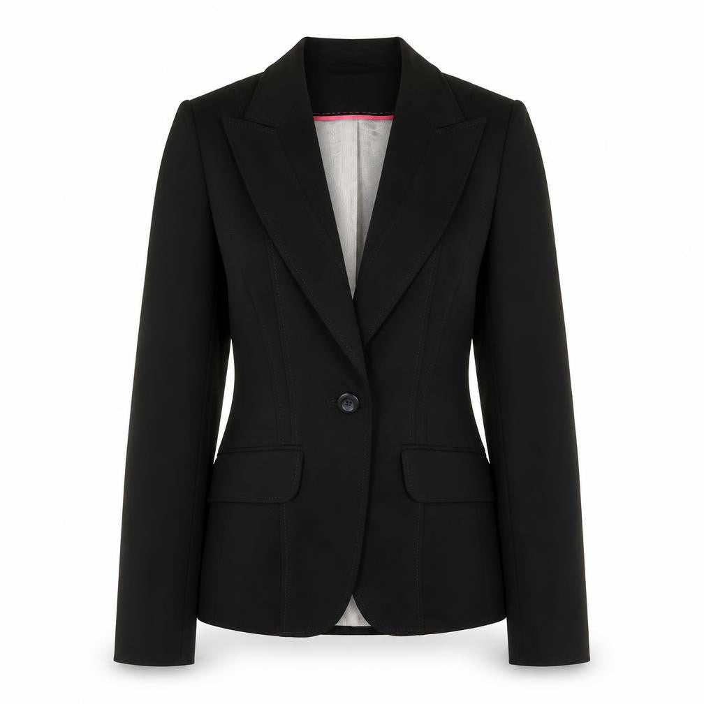 Next Womens Black   Jacket Suit Jacket Size 8  - long