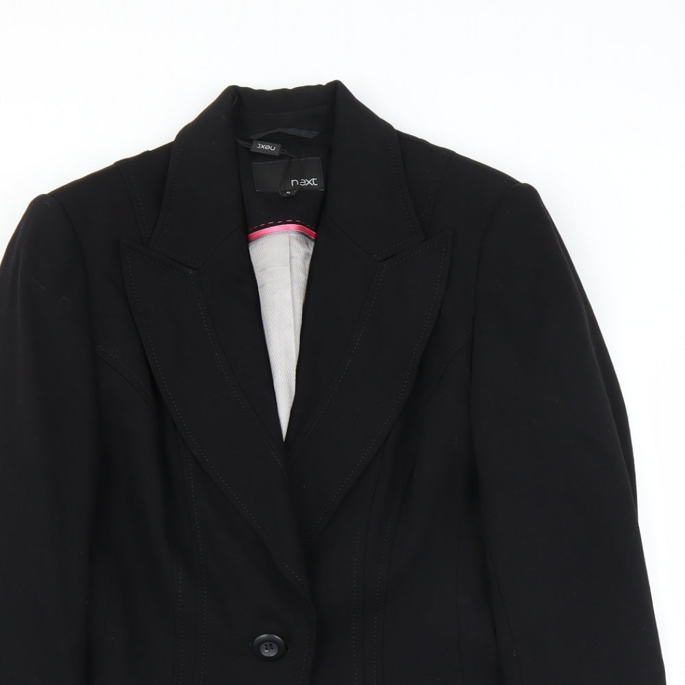 NEXT Womens Black   Jacket Suit Jacket Size 8  - long
