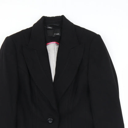 NEXT Womens Black   Jacket Suit Jacket Size 8  - long