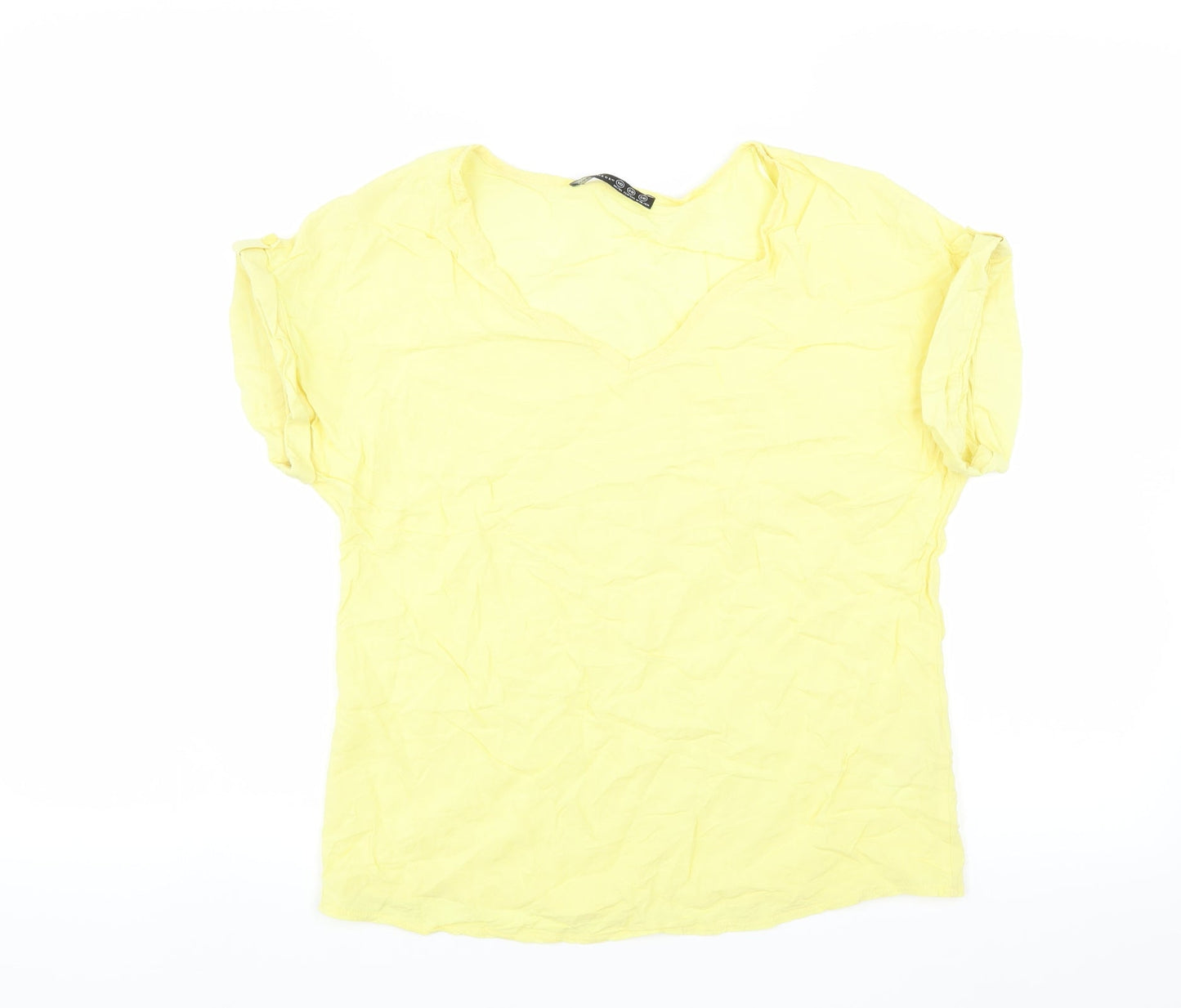 Primark Womens Yellow   Basic Blouse Size 10