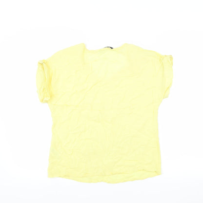 Primark Womens Yellow   Basic Blouse Size 10