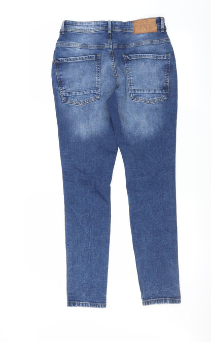 Easy Denim  Mens Blue   Skinny Jeans Size 28 in L30 in - DISTRESSED