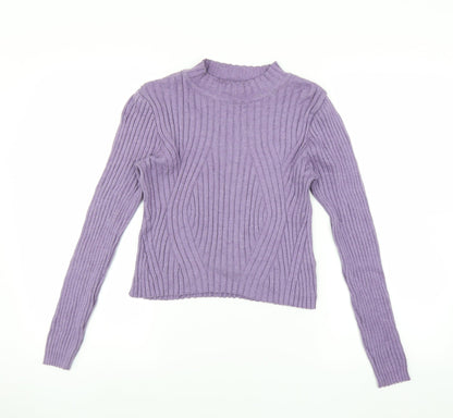 Primark Womens Purple   Pullover Jumper Size S