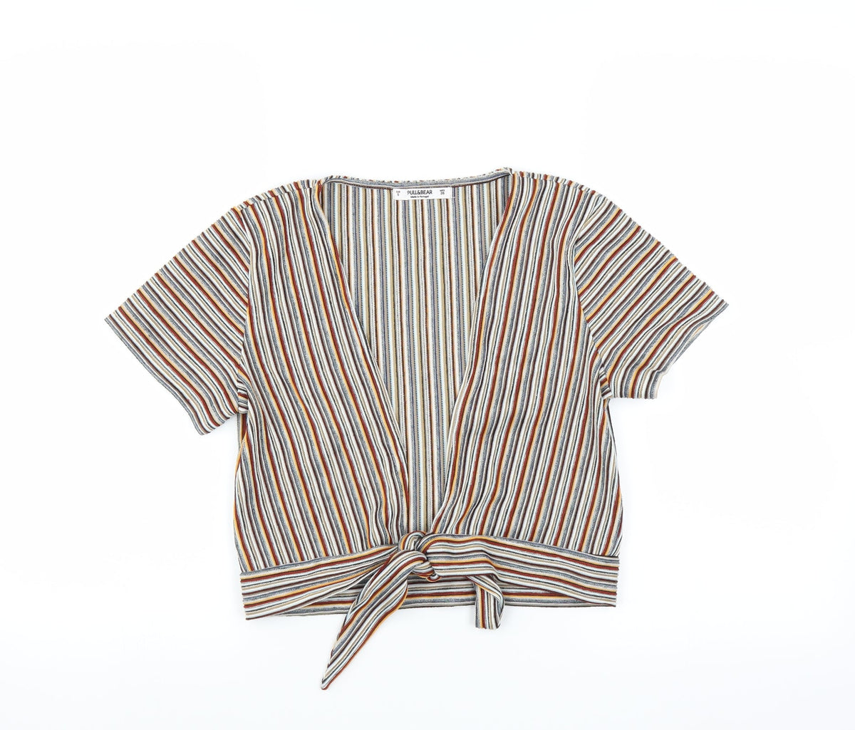 Pull&Bear Womens Multicoloured Striped  Shrug Jumper Size S