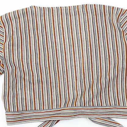 Pull&Bear Womens Multicoloured Striped  Shrug Jumper Size S