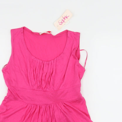 Sophie Girls Pink  Jersey Basic Tank Size 13 Years