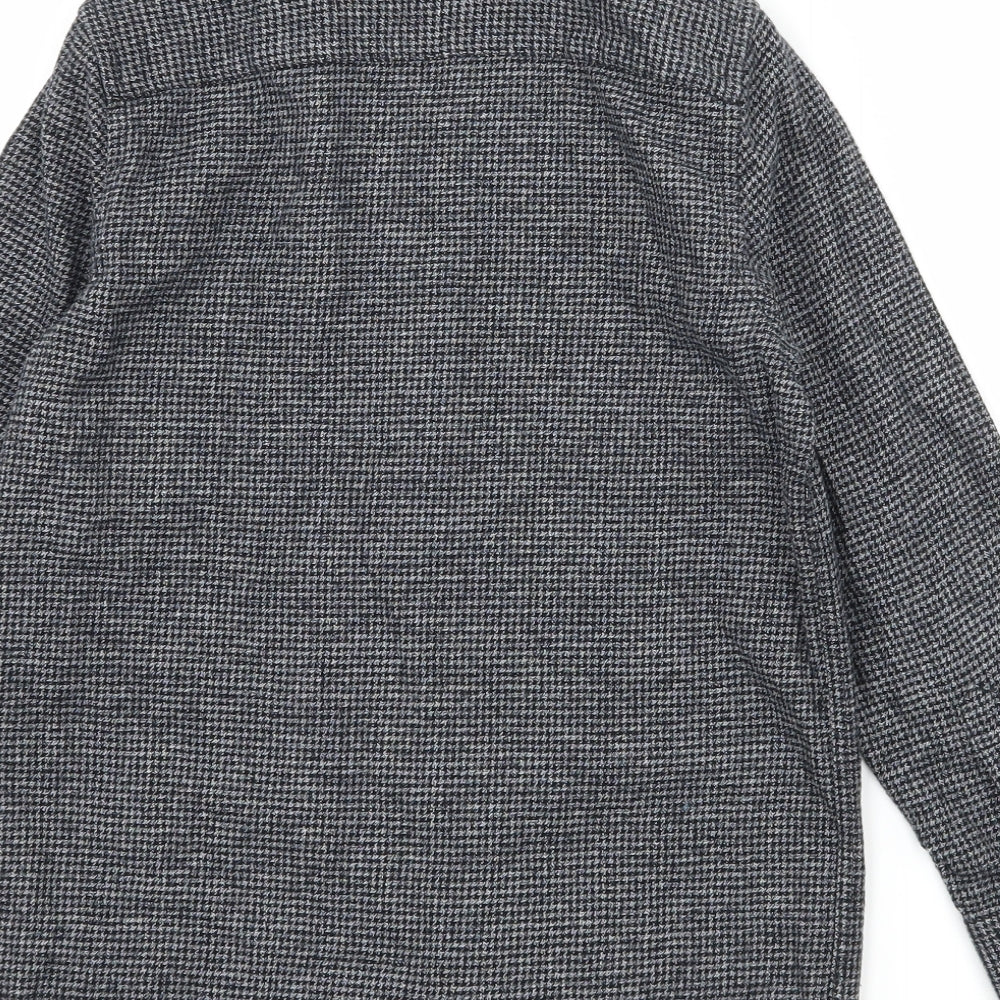 NEXT Boys Grey Houndstooth  Basic Button-Up Size 6 Years
