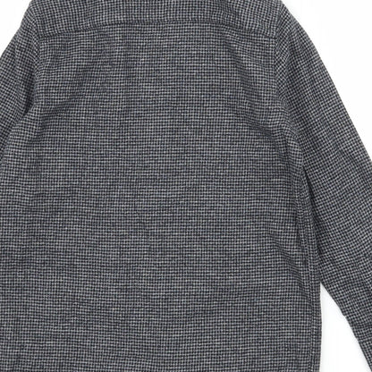 NEXT Boys Grey Houndstooth  Basic Button-Up Size 6 Years