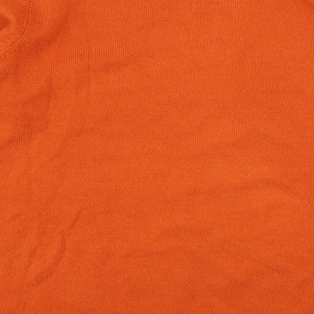 Filati Womens Orange  Knit Pullover Jumper Size XL  - Keyhole Neck