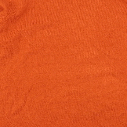 Filati Womens Orange  Knit Pullover Jumper Size XL  - Keyhole Neck