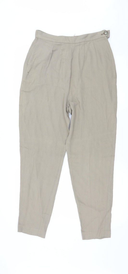 Womens UK Size 28 in Preworn Regular Fit  Beige Trousers