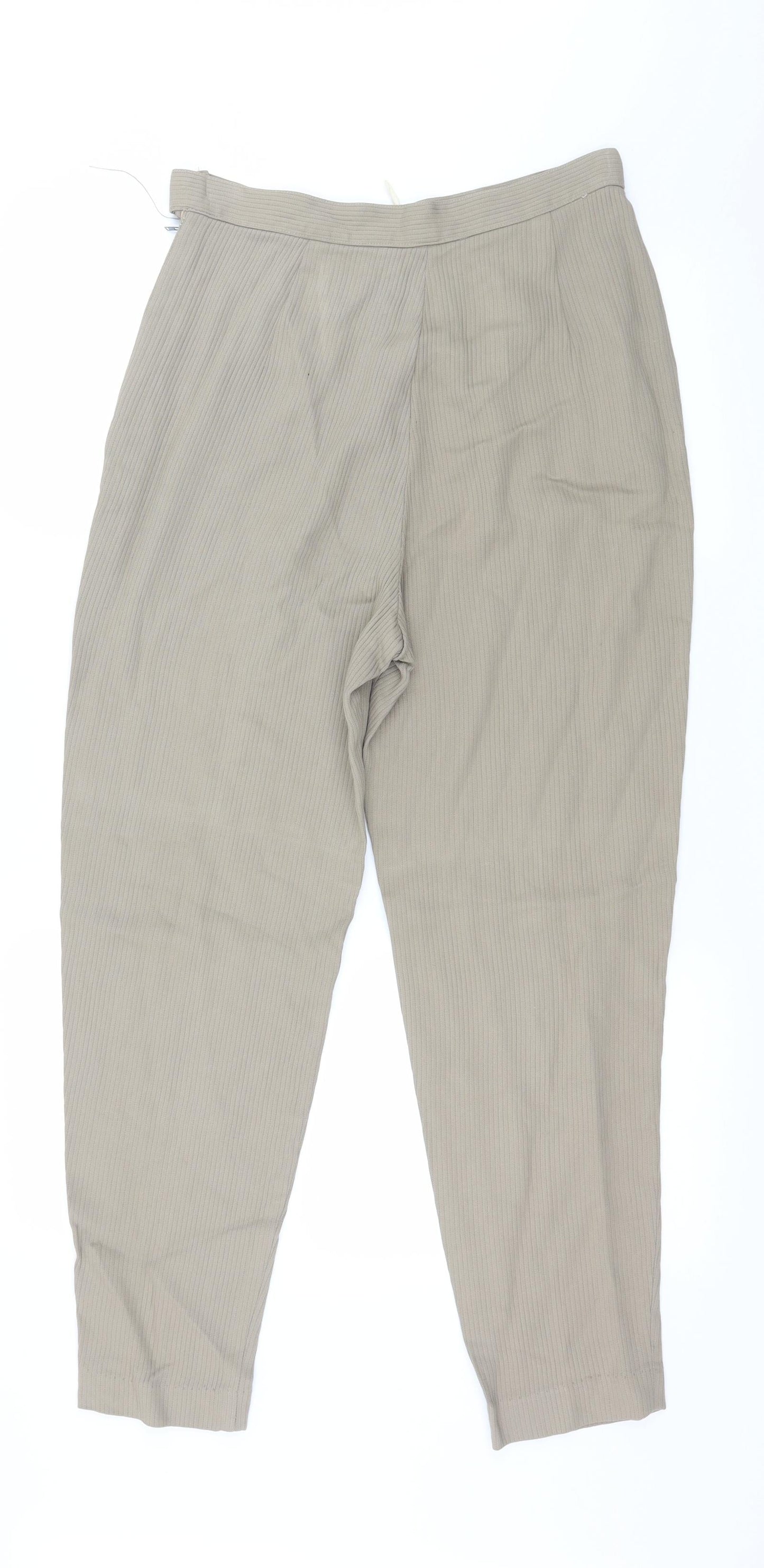 Womens UK Size 28 in Preworn Regular Fit  Beige Trousers