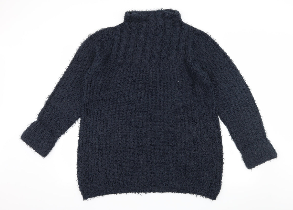 Preworn Womens Blue  Knit Pullover Jumper Size M
