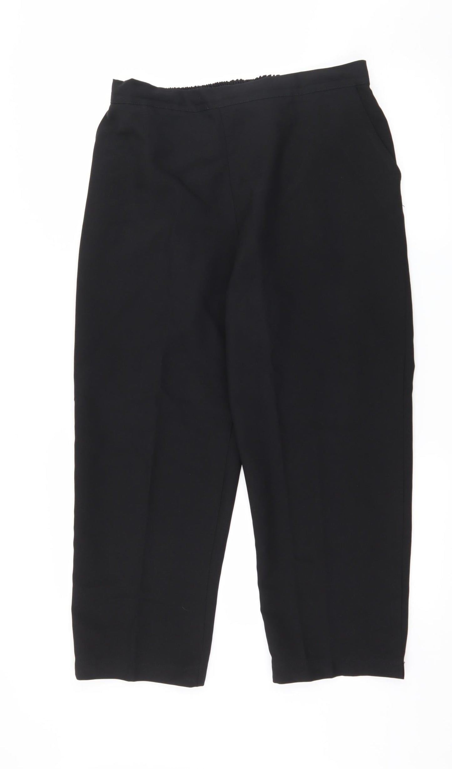 Womens UK Size 34 in Preworn Regular Fit  Black Trousers