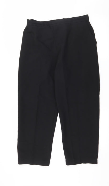 Womens UK Size 34 in Preworn Regular Fit  Black Trousers