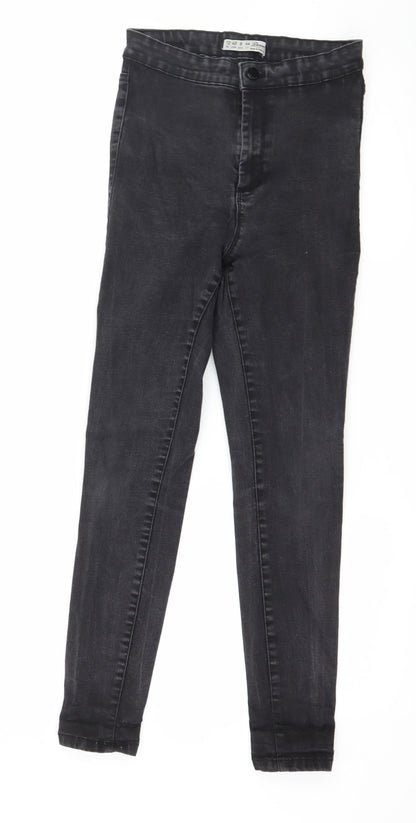 Denim & Co. Womens Grey  Denim Skinny Jeans Size 12 L26 in