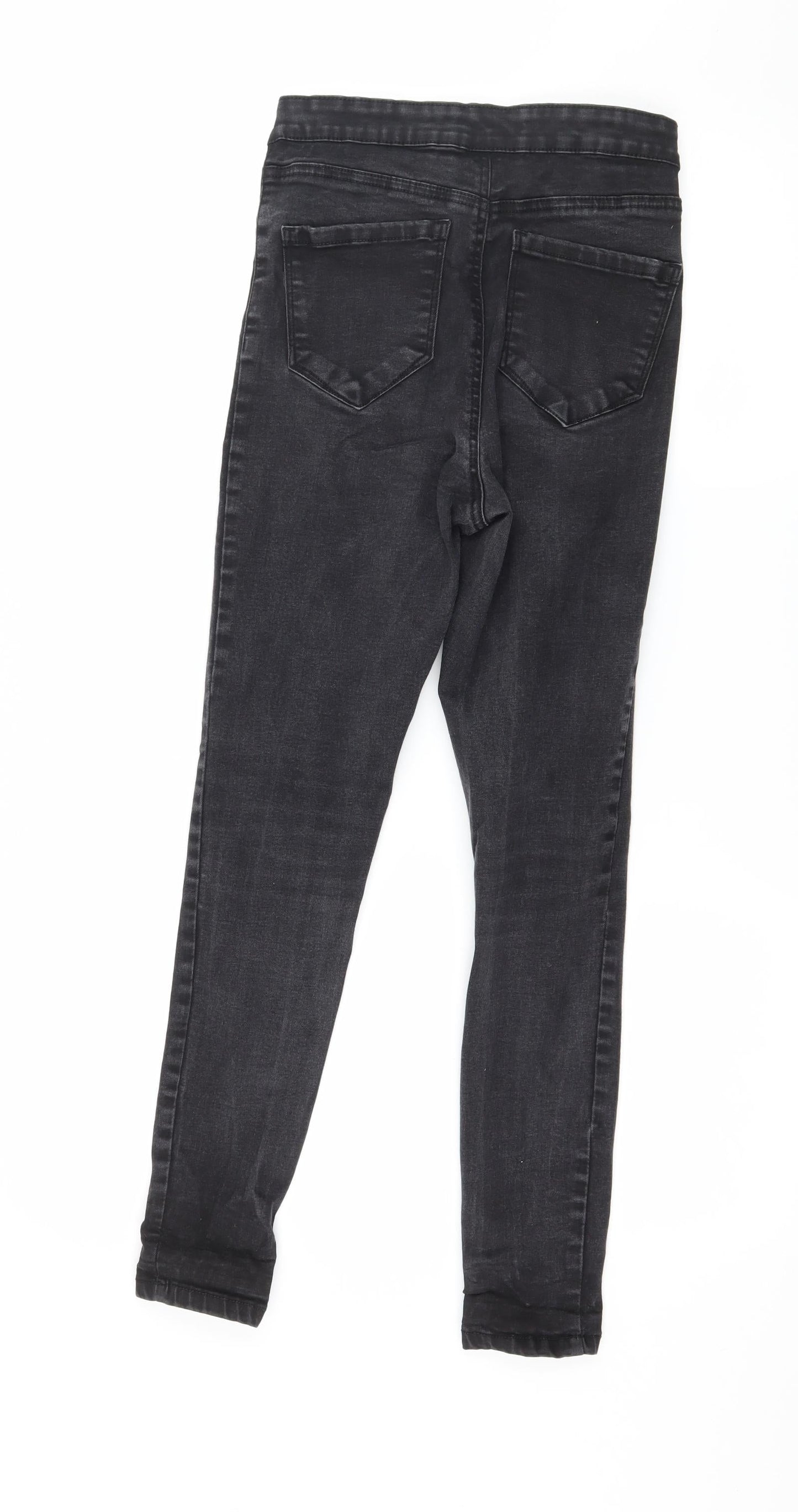 Denim & Co. Womens Grey  Denim Skinny Jeans Size 12 L26 in