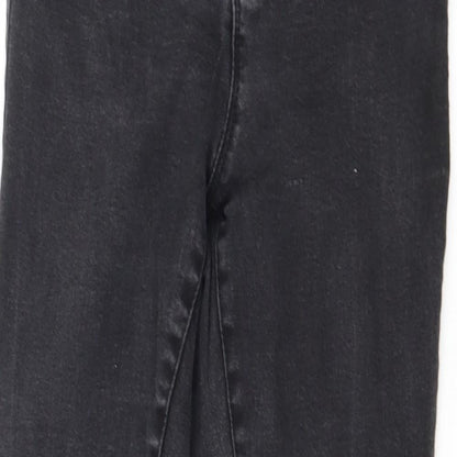 Denim & Co. Womens Grey  Denim Skinny Jeans Size 12 L26 in