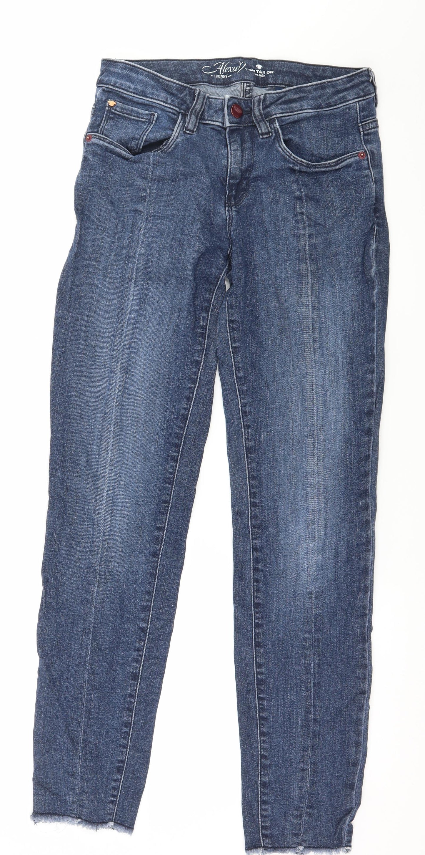 TOM TAILOR Womens Blue  Denim Skinny Jeans Size 27 in L28 in