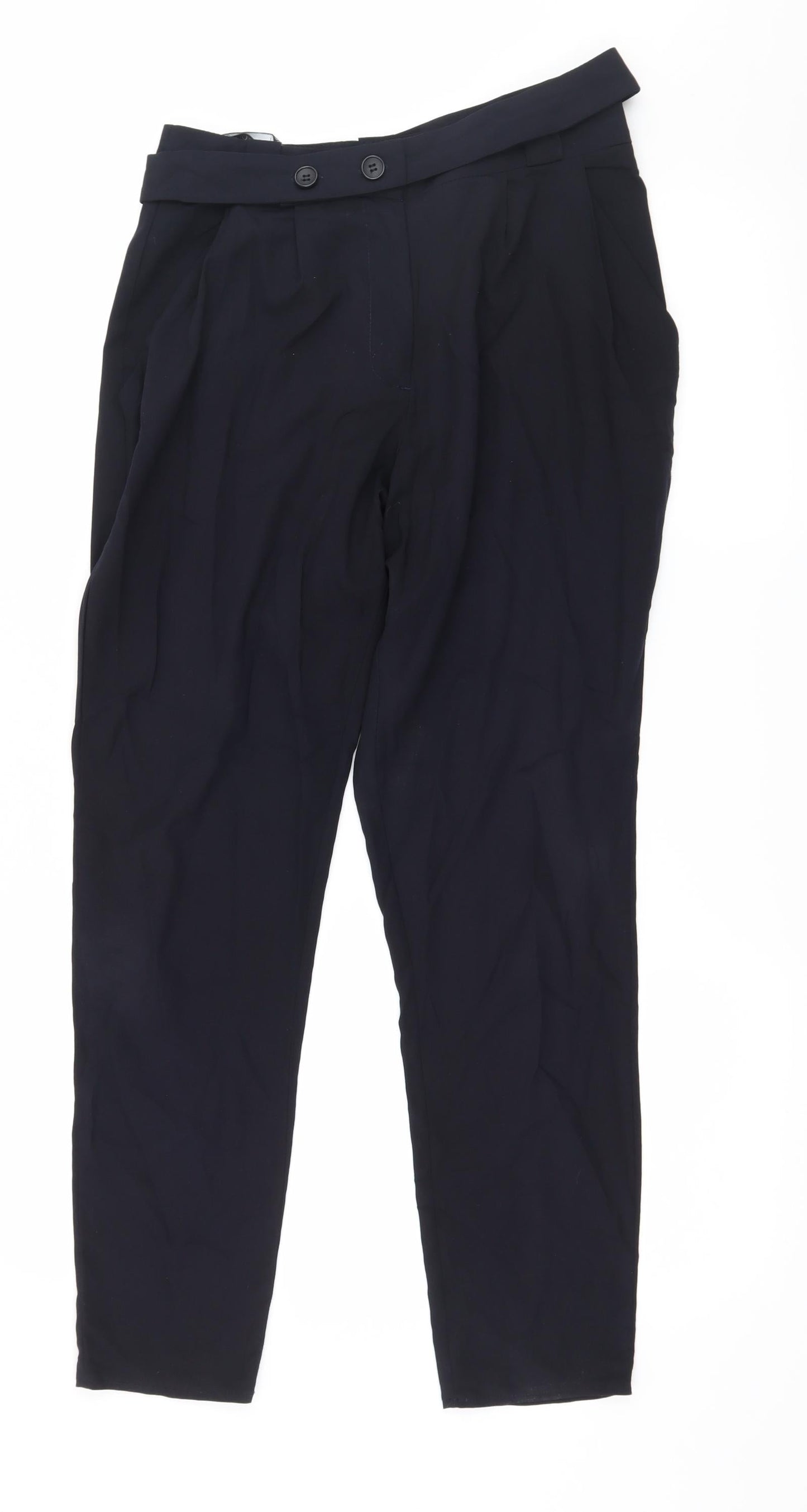 Womens UK Size 8 Topshop Regular Fit  Blue Trousers